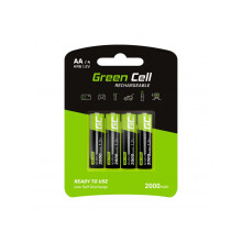 Pilhas AA recarregáveis Green Cell 2000mAh, 1,2V, pacote com 4