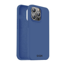 Coque en silicone liquide pour iPhone 15 Pro Max - Bleu