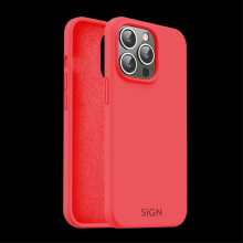 Coque en silicone liquide pour iPhone 15 Pro Max - Rouge