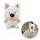 Zachte pluche Westie, 16 cm, wit 7