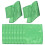 Green Polyester Cloth Napkins Set for Home Dinner and Party Use 8