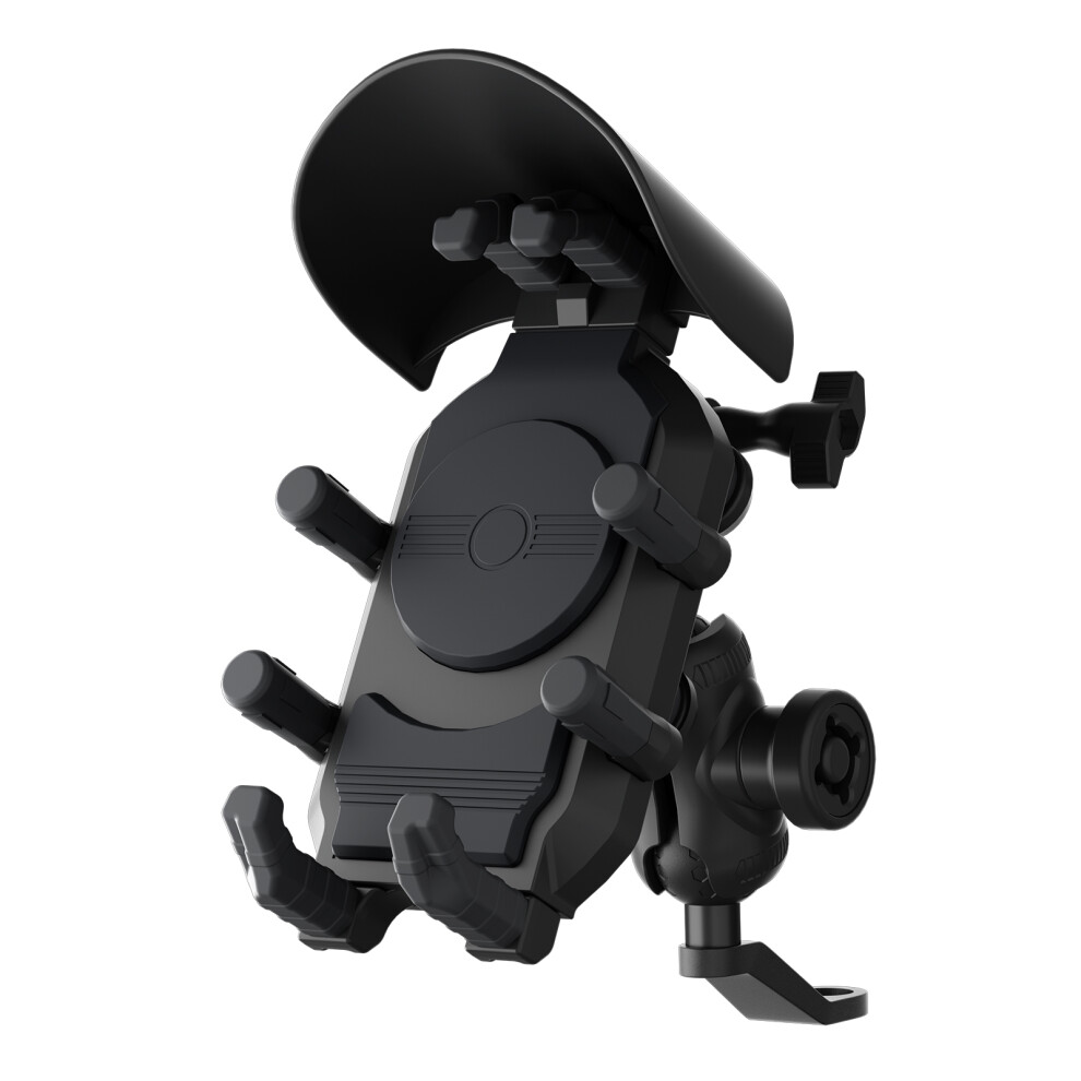 Motorcycle Phone Holder 360 Rotation Anti-Shake & Rainproof Black 4621390907203