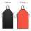 4Pcs Waterproof Black Vinyl Aprons Heavy Duty for Kitchen and Workshop 4