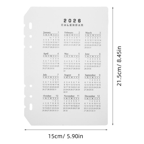 Plastic mat kalenderverdelers (4 stuks) 1