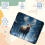Mouse pad vintage de Natal com alce e base de borracha (1 unidade) 3