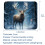 Mouse pad vintage de Natal com alce e base de borracha (1 unidade) 5