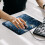 Mouse pad vintage de Natal com alce e base de borracha (1 unidade) 7