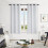 Greyish White Thermal Soundproof Curtains with Silver 2
