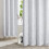 Greyish White Thermal Soundproof Curtains with Silver 3