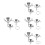 4Sets Food Grade Stainless Steel Funnels Nesting Set for Kitchen Usage 6