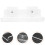 2Pcs White Acrylic Floating Shelves for Bathroom Kitchen Wall Storage 8