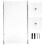 2Pcs White Acrylic Floating Shelves for Bathroom Kitchen Wall Storage 11