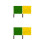 4Pièces Drapeaux Main Sport En Nylon Inoxydable 4