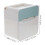 2Pcs White ABS PVC Toilet Paper Storage Box Adhesive Wall Organizer 2