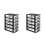 2Pcs Multi Plastic Storage Drawers Organizer Box for Desk and Vanity 2