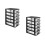 2Pcs Multi Plastic Storage Drawers Organizer Box for Desk and Vanity 3