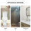 2Pcs White ABS PVC Toilet Paper Storage Box Adhesive Wall Organizer 4