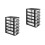 2Pcs Multi Plastic Storage Drawers Organizer Box for Desk and Vanity 5