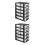2Pcs Multi Plastic Storage Drawers Organizer Box for Desk and Vanity 6