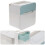 2Pcs White ABS PVC Toilet Paper Storage Box Adhesive Wall Organizer 6