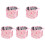 5Stk Robuster Faltbarer Wassereimer Mit Rosa 4
