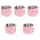 5Stk Robuster Faltbarer Wassereimer Mit Rosa 5