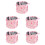 5Stk Robuster Faltbarer Wassereimer Mit Rosa 8