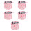 5Stk Robuster Faltbarer Wassereimer Mit Rosa 9