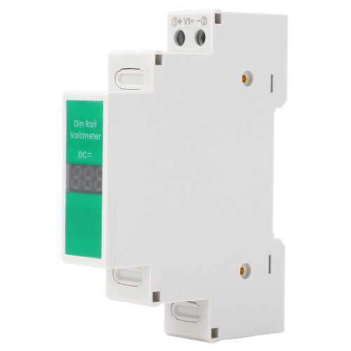 Medidor de voltaje DC LED de 3 dígitos 11V-310V para riel DIN PC