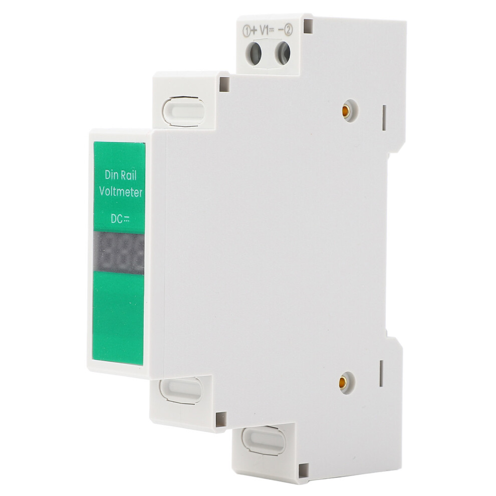 Led Digital Dc Voltmeter 11Vâ310V Din Rail Mount With Switching Output 6951384640204