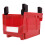 Red Plastic Storage Tray 276x213x178mm Hangable & Stackable 1