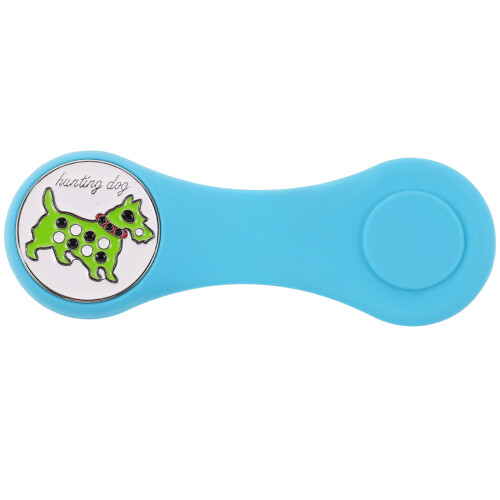 2St Blauwe Siliconen Golfs Hat Clip Met Delicate Marker 2