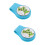 2St Blauwe Siliconen Golfs Hat Clip Met Delicate Marker 9