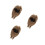 3Pièces Perruque Punk Marron 80S Cosplay Costume 7