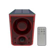 Solar Motion Sensor Alarm with Remote, 1200mAh, 140mm Size