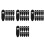 60Pièces Clips De Gestion Câbles Noir Fixation Embeddé 4