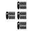 60Pièces Clips De Gestion Câbles Noir Fixation Embeddé 7