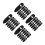 60Pièces Clips De Gestion Câbles Noir Fixation Embeddé 9