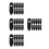 60Pièces Clips De Gestion Câbles Noir Fixation Embeddé 10