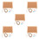 5Pcs Wood Frame Pin Boards for Desk Multi Purpose Message Boards 4