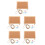 5Pcs Wood Frame Pin Boards for Desk Multi Purpose Message Boards 6