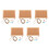 5Pcs Wood Frame Pin Boards for Desk Multi Purpose Message Boards 8