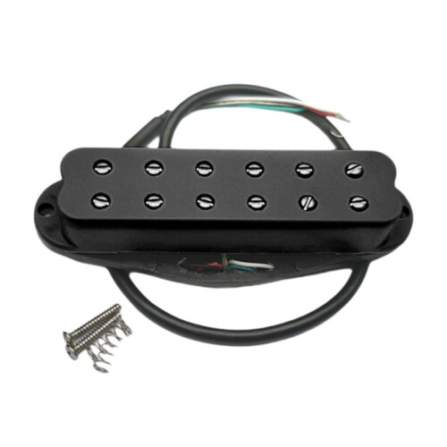 Gitarrpickup Lågt Brus Hög Utgång Dual Coil Enkel Gitarr Pickup Gitarrdelar Svart