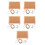 5Pcs Wood Frame Pin Boards for Desk Multi Purpose Message Boards 10