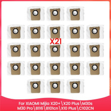 21 Szt Worek Przeciwkurzowy dla Mijia X20+/X20 /M30s/M30 Pro/B116/B101CN/X10 /C102CN Części Zamienne do Odkurzacza