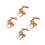 4Pièces Puzzle En Bois 3D DIY Cerf Decorations Festives 5