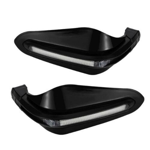 Motorcycle Hand Guard Brake Lever Guard with White LED Light Windproof Hand Shield Protector Motorcycle Accessories