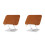 2Pcs Elegant Brown Bamboo Reading Book Stand with Adjustable Rotation 8