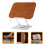 2Pcs Elegant Brown Bamboo Reading Book Stand with Adjustable Rotation 11