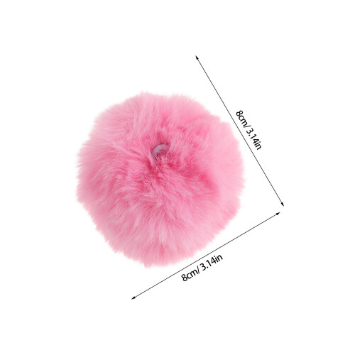 30Pièces Pompons Fluffy Colorés Pour De Sac Décoration Mode 1